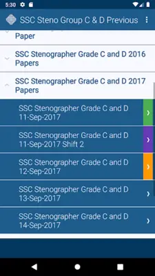 SSC Steno Group C & D Previous android App screenshot 0