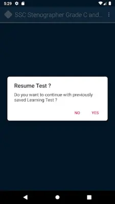 SSC Steno Group C & D Previous android App screenshot 2