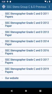 SSC Steno Group C & D Previous android App screenshot 6